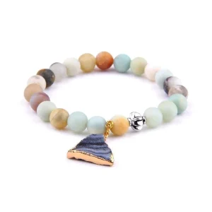 Bracelet Femme Perles Couleur Druzy Pierre