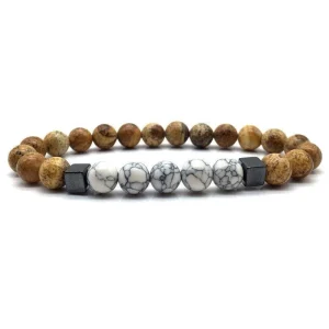 Bracelet En Perles Homme Pierres Naturelles