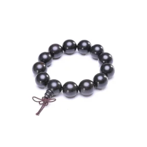 Bracelet Tibétain Bois Homme Perles