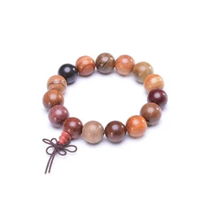 Bracelet Homme En Perles De Bois Boule