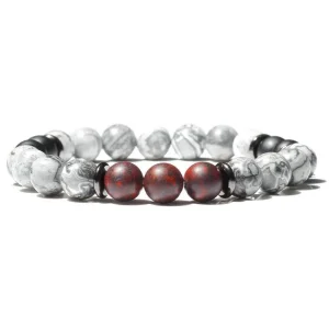 Bracelet Perles Homme Tendance Boule