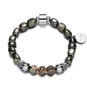 Bracelet Perles Homme Haut De Gamme Pierre