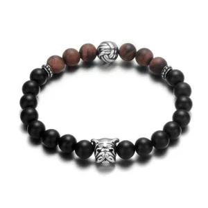 Bracelet Homme Perles Acier