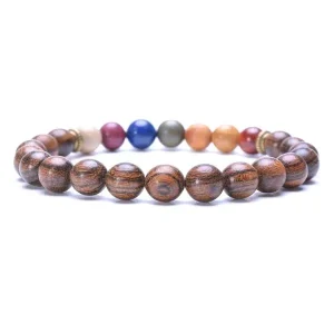 Bracelet Boules En Bois Pour Homme Perles